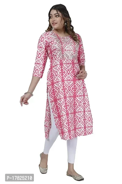 HUNAR Garments Women's Cotton Straight Kurti(kurti-01)-thumb2