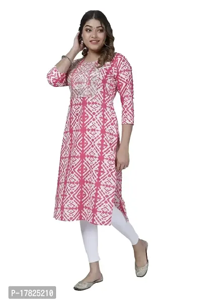 HUNAR Garments Women's Cotton Straight Kurti(kurti-01)-thumb3