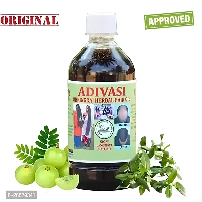 adivasi bhringraj herbal hair oil pack of 250ml-thumb0