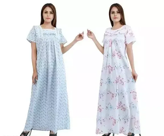 Best Selling Cotton Nighty Women's Nightwear 