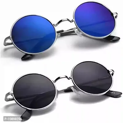 Fabulous Multicoloured Polycarbonate Sunglasses For Women Pack of 2-thumb0