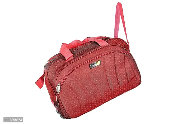 Nice Line Maroon Polyester 40 litres Inch Travel Duffle Bag/Trolley Bag/Cabin Luggage (Sada Red)