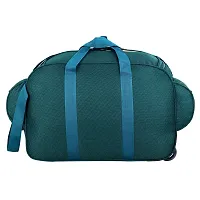 Nice Line Blue Polyester 40 litres Inch Travel Duffle Bag/Trolley Bag/Cabin Luggage (Gala Peacock)-thumb4