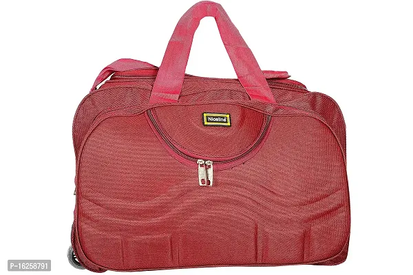 Nice Line Maroon Polyester 40 litres Inch Travel Duffle Bag/Cabin Luggage (Gala Red)