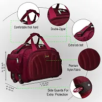 Nice Line Travel Duffle Bags for Men and Women Capacity-60L (Maroon)-thumb3