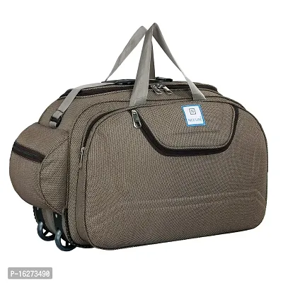 Nice Line 40 L Brown Polyester Travel Duffle Bag for Men and Women-thumb0