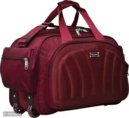 Nice Line Travel Duffle Bags for Men and Women Capacity-60L (Maroon)