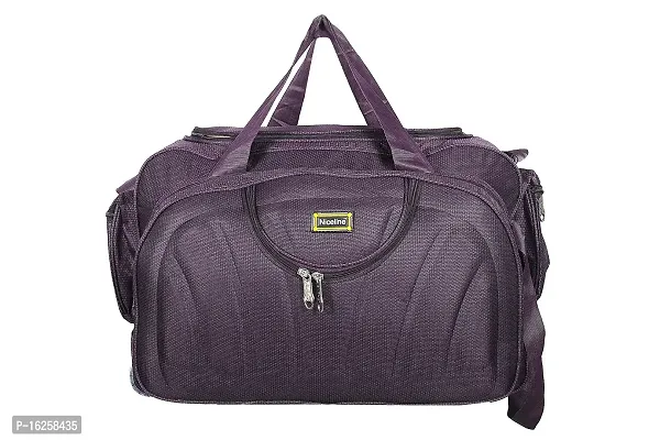 Nice Line Purple Polyester 40 litres Inch Travel Duffle Bag/Cabin Luggage (Gala Purple Wheeler)