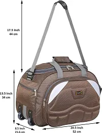 Niceline nylon 28 Cms Travel Duffle(NLD4FM01_Brown)-thumb1