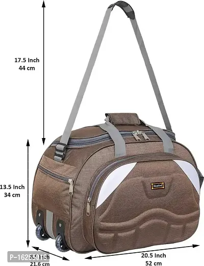 Niceline nylon 28 Cms Travel Duffle(NLD4FM01_Brown)-thumb2