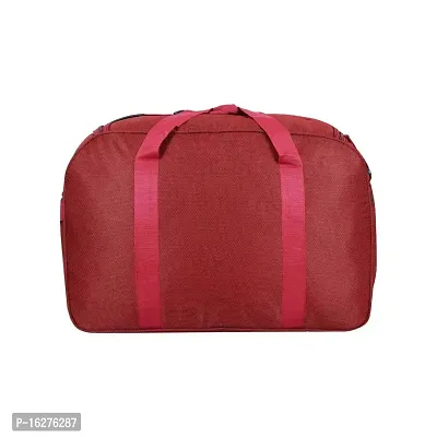 Nice Line Men's and Women's Polyester 40 L Travel Duffel Bag with Roller Wheels (Red)-thumb5