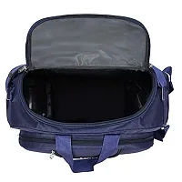 Nice Line 40 L Expandable Polyester Duffel Bag with 2 Wheels, Blue-thumb3