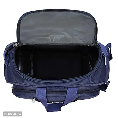 Nice Line 40 L Expandable Polyester Duffel Bag with 2 Wheels, Blue-thumb4