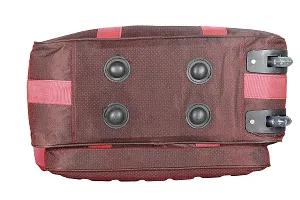 Nice Line Maroon Polyester 40 litres Inch Travel Duffle Bag/Trolley Bag/Cabin Luggage (Bindi Gala Red)-thumb3