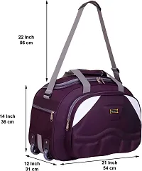 Niceline nylon 28 Cms Travel Duffle(NLD4FM01_purple)-thumb2