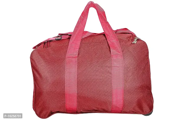 Nice Line Maroon Polyester 40 litres Inch Travel Duffle Bag/Cabin Luggage (Gala Red)-thumb2