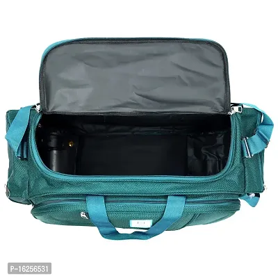 Nice Line Blue Polyester 40 litres Inch Travel Duffle Bag/Trolley Bag/Cabin Luggage (Gala Peacock)-thumb4