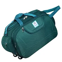 Nice Line Blue Polyester 40 litres Inch Travel Duffle Bag/Trolley Bag/Cabin Luggage (Gala Peacock)-thumb2