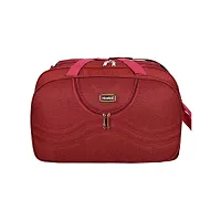 Nice Line Men's and Women's Polyester 40 L Travel Duffel Bag with Roller Wheels (Red)-thumb1