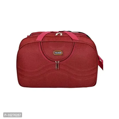 Nice Line Men's and Women's Polyester 40 L Travel Duffel Bag with Roller Wheels (Red)-thumb2