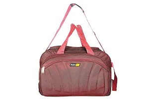 Nice Line Maroon Polyester 40 litres Inch Travel Duffle Bag/Trolley Bag/Cabin Luggage (Sada Red)-thumb1