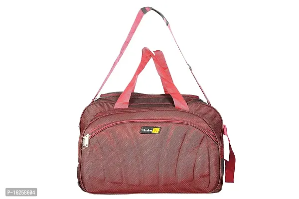 Nice Line Maroon Polyester 40 litres Inch Travel Duffle Bag/Trolley Bag/Cabin Luggage (Sada Red)-thumb2