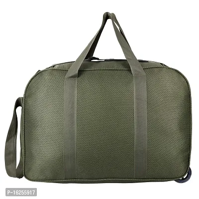 Nice Line Unisex Polyester Waterproof Expandable Travel Duffle Bag with Roller Wheels-40L-thumb5