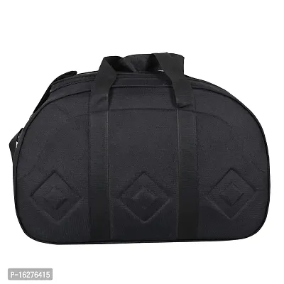 Nice Line 40 Liters Stylish Lightweight Poleyster Duffel Bag with Two Wheel for Both Men and Women(Black)-thumb5