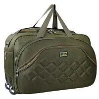 Nice Line Unisex Polyester Waterproof Expandable Travel Duffle Bag with Roller Wheels-40L-thumb2