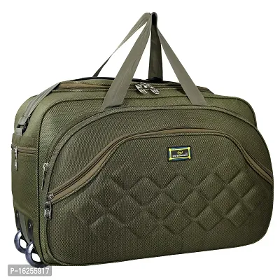 Nice Line Unisex Polyester Waterproof Expandable Travel Duffle Bag with Roller Wheels-40L-thumb3