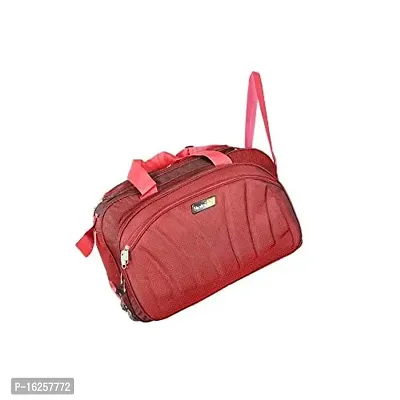 Nice Line Maroon Polyester 40 litres Inch Travel Duffle Bag/Trolley Bag/Cabin Luggage (Sada Red)-thumb2