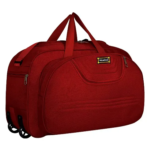 Polyester 40 litres Inch Travel Duffle Bag/Trolley Bag/Cabin Luggage (Maroon)