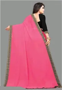 Georgette Saree with Embroidered Blouse (Free Blouse Piece, Party wear)-thumb2