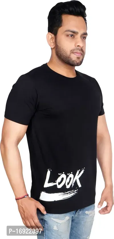 Reliable Black Polyester Tees For Men-thumb0