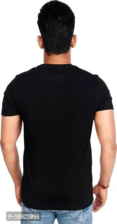 Reliable Black Polyester Tees For Men-thumb2