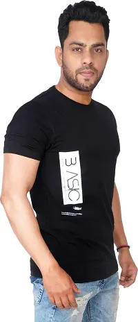 Reliable Black Polyester Tees For Men-thumb2