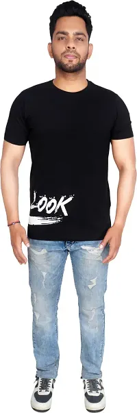 Reliable Black Polyester Tees For Men-thumb2