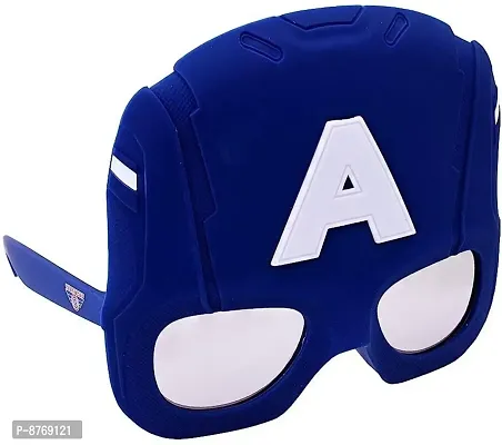 Infispace#174; Unisex Captain America Sunglasses for Costume or Theme Party (Blue)-thumb0