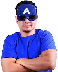 Infispace#174; Unisex Captain America Sunglasses for Costume or Theme Party (Blue)-thumb1