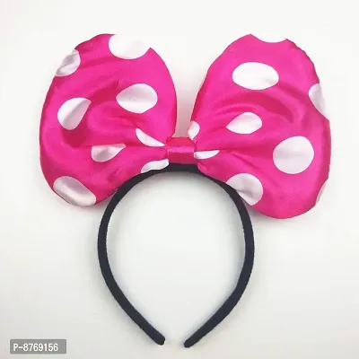 INFISPACE#174; Big Size Pink Bow Minnie Mouse Ears Headband  Costume Accessory for Girls