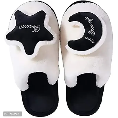 Infispace#174; Unisex Sun  Moon Theme Warm Indoor Plush Slippers Shoe