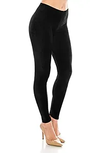 INFISPACE Women's Skinny Fit Jegging (SHAD33-600_Black_Free Size)-thumb1