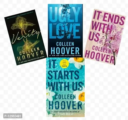 Start with us + Verity + Ugly Love + It end with us ( best 4 books combo by collen hoover ) paperback