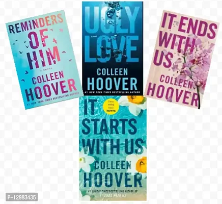 Collen Hoover :- It start with us + It end with us + Reminder of him + Ugly love ( english paperback )