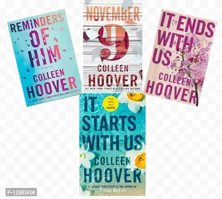 It start with us + November 9 + It end with us + Reminder of him ( english paperback ) Collen hoover
