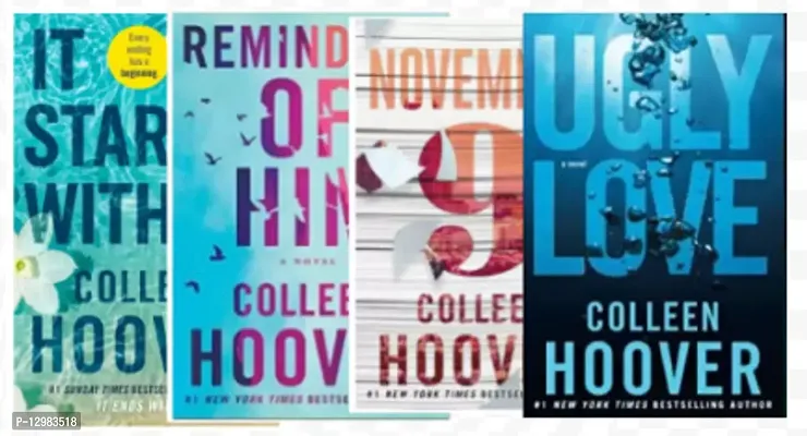 Collen hoover Unique books combo :- It start with us + It end with us + Ugly love + November 9 ( english paperback )