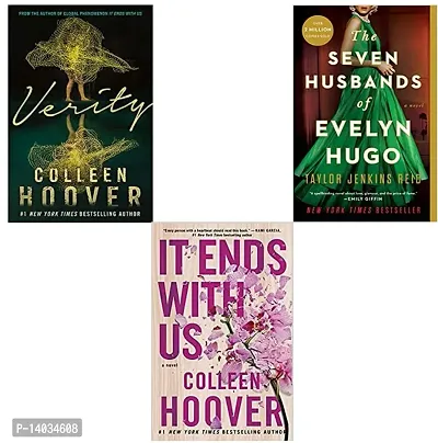 It ends with us + Verity + the seven husbands ( english paperback )