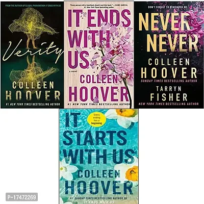 It end with us + Verity + Never Never + It start with us ( 4 books combo collen hoover )