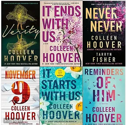 Never Never + It start with us + It end with us + November 9 + Reminder of him + Verity ( best 6 books combo by collen hoover in best deal )