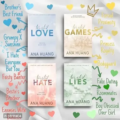 Twisted love + Twisted hate + twisted lies + twisted games (paperback) best of 4 combo ANA HUANG